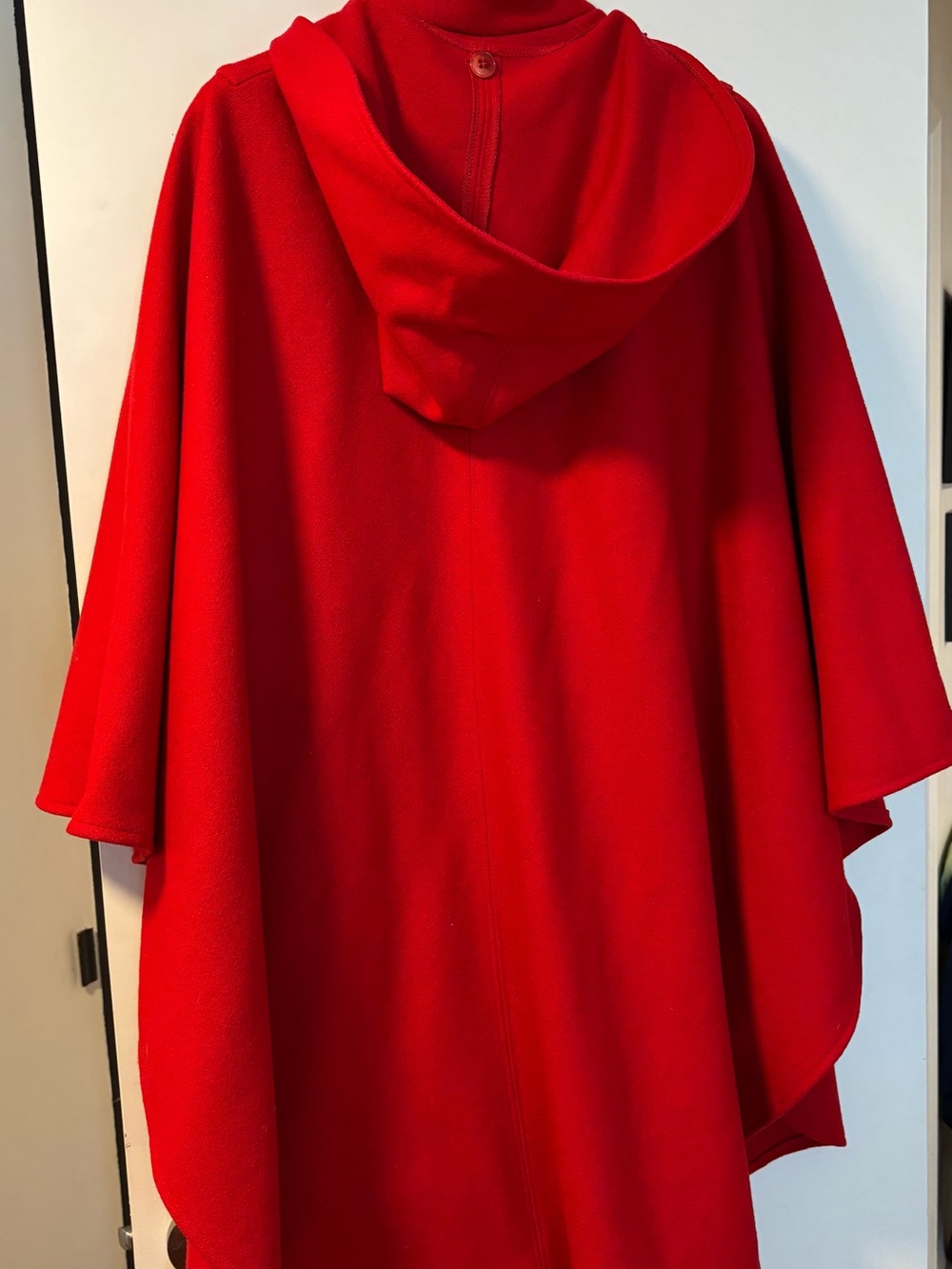 Vintage Herman Kay Hooded Wool Cape handmaids Tale Little Red Riding Hood!
